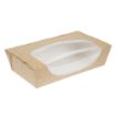 Picture of Colpac Recyclable Kraft Tuck-Top Salad Boxes With Window 1000ml (200 pack)