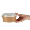 Picture of Colpac Recyclable Kraft Salad Pots With Lid Small 700ml (150 pack)