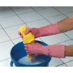 Picture of MAPA Vital 115 Liquid-Proof Light-Duty Janitorial Gloves Pink Large