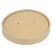 Picture of Colpac Recyclable Kraft Microwavable Soup Cup Lids 450ml (500 pack)