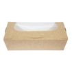Picture of Colpac Recyclable Kraft Tuck-Top Salad Boxes With Window 1000ml (200 pack)