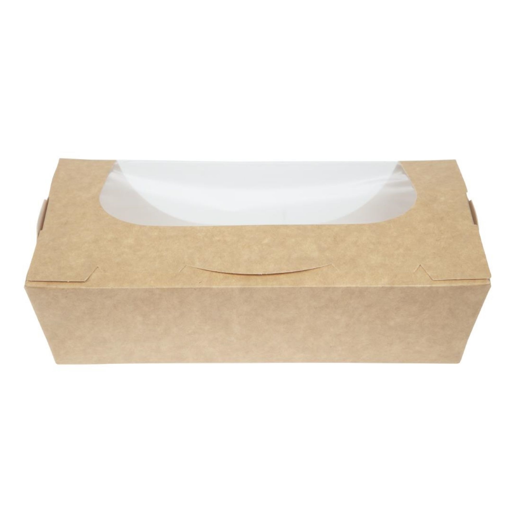 Picture of Colpac Recyclable Kraft Tuck-Top Salad Boxes With Window 1000ml (200 pack)