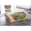 Picture of Colpac Recyclable Kraft Tuck-Top Salad Boxes With Window 1000ml (200 pack)