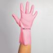 Picture of MAPA Vital 115 Liquid-Proof Light-Duty Janitorial Gloves Pink Large