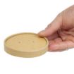 Picture of Colpac Recyclable Kraft Microwavable Soup Cup Lids 450ml (500 pack)