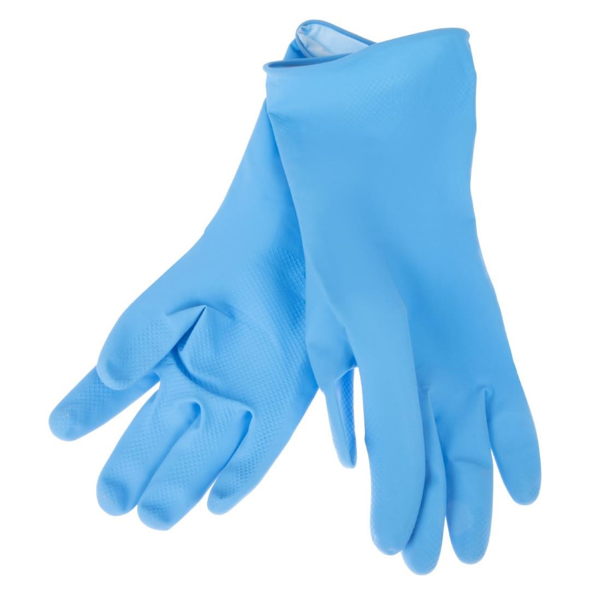 Picture of Jantex Latex Household Gloves Blue Small