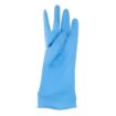 Picture of Jantex Latex Household Gloves Blue Small