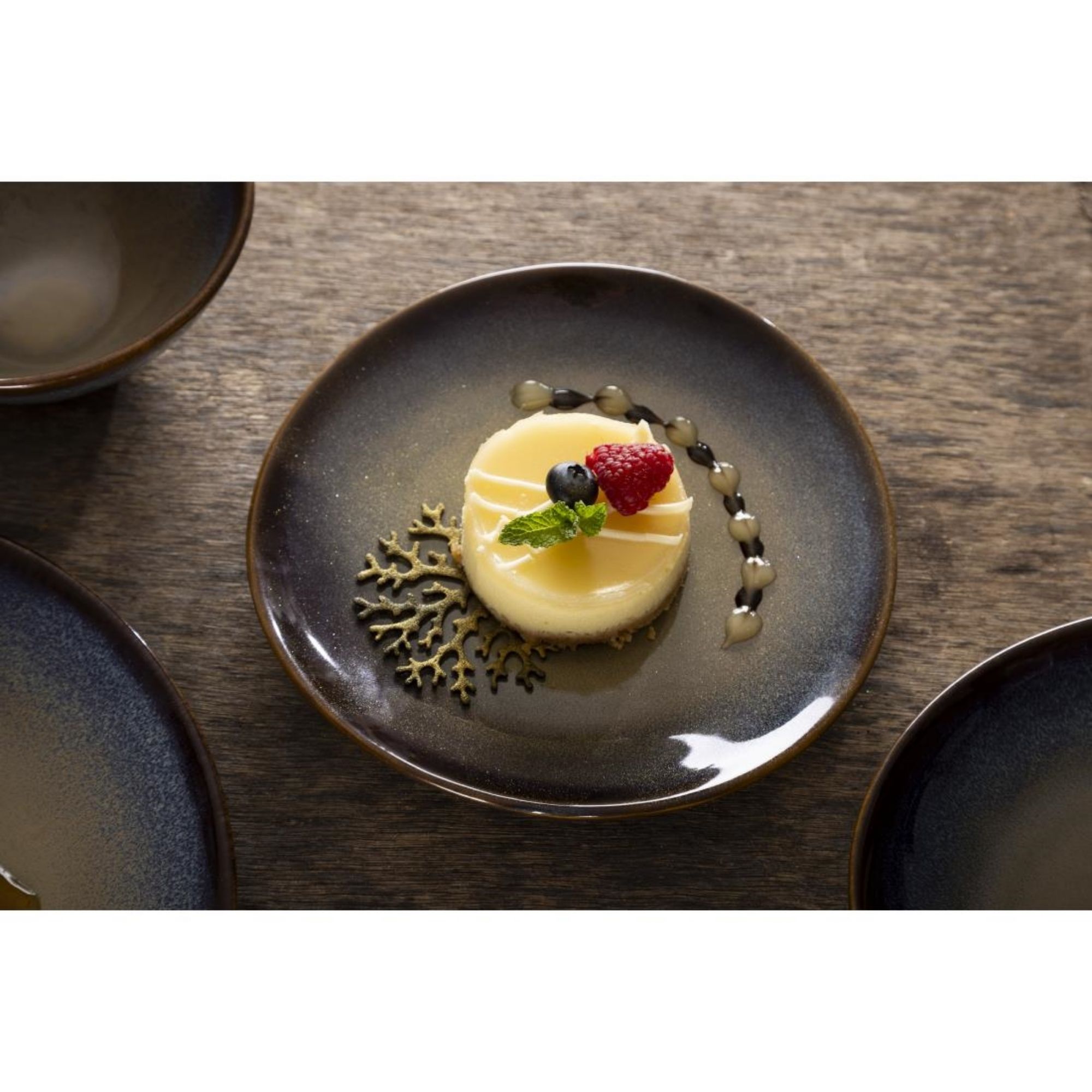 Picture of Olympia Birch Aubergine Coupe Plates 205mm (6 Pack)