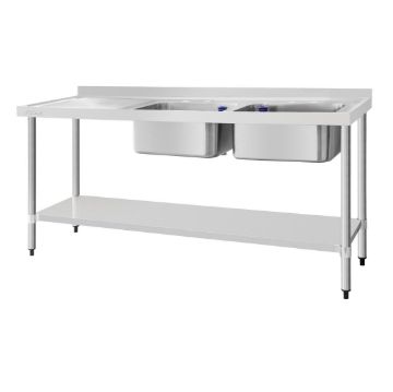Picture of Vogue Double Sink Left Hand Drainer 1800mm