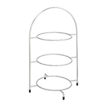 Picture of Utopia Chrome Three Tier Cake Stand 240mm