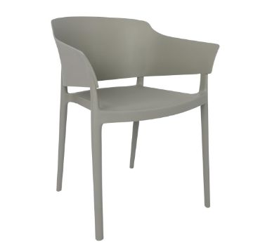 Picture of Bolero Lorenzo Cafe Chairs Medium Grey (2 pack)