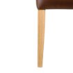 Picture of Bolero Chiswick Button Dining Chairs Tan Leather (2 pack)