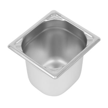 Picture of Vogue Heavy Duty Stainless Steel 1/6 Gastronorm Tray 150mm