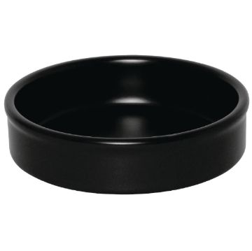 Picture of Olympia Mediterranean Stackable Dishes Black 102mm (6 Pack)