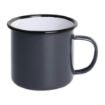 Picture of Olympia Enamel Mug Grey 350ml (Pack of 6)