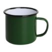 Picture of Olympia Enamel Mugs Green 350ml (Pack of 6)