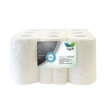 Picture of Logic8 200 sheet 2ply toilet roll (12x4)