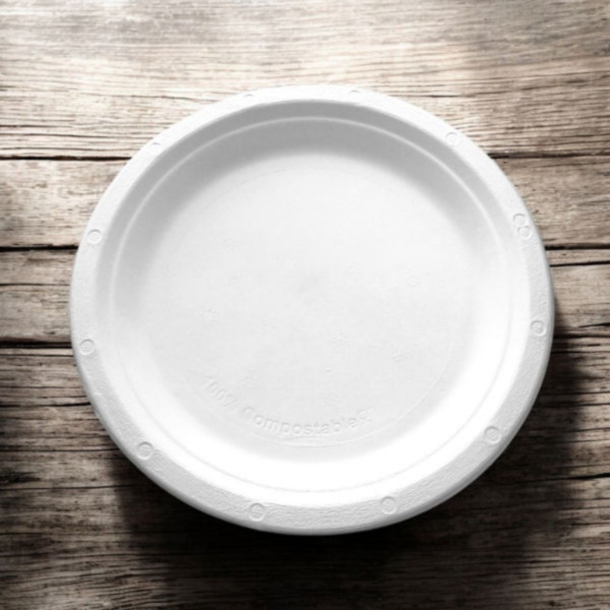 Picture of 9" Bagasse Round Plate (10x50`s)