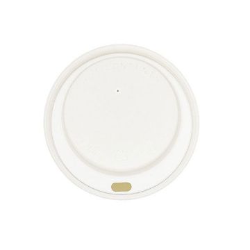 Picture of 80mm White hot cup lid (8oz) (10x100)