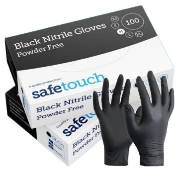 Picture of SAFE TOUCH PF Black Nitrile M (10x100)