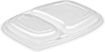 Picture of Lids For 34oz 2-Compartment Microwaveable Containers (16x20)