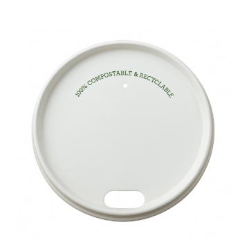 Picture of 90mm Greenspirit Aqueous Paper Hot Cup Lids (12/16oz) (20x50)