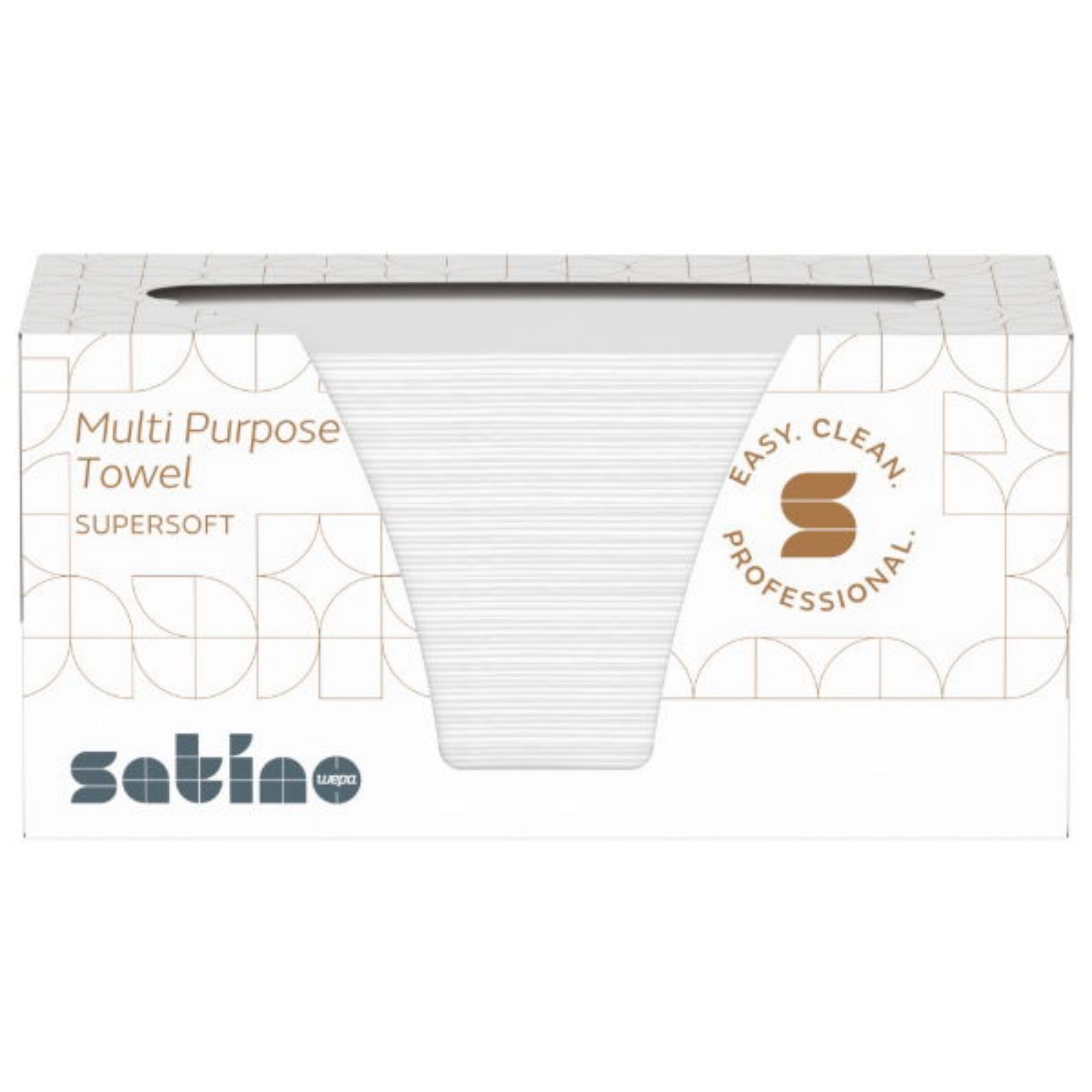 Picture of 2ply Satino 22x21cm Multi-Purpose Hand Towel Box (15x200)