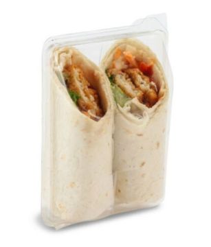 Picture of Tortilla Clear Container with Hinged Lid (320's)