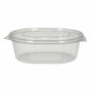 Picture of NEW 500cc rPET Oval hinged salad container (8x50)