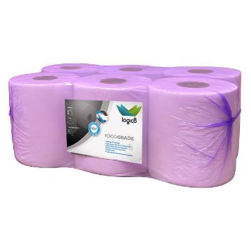 Picture of Logic8 400 Sheet White Centrefeed Roll (LT1)(6)