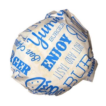Picture of Blue Compostable Burger Wrap 25x33cm (1000)