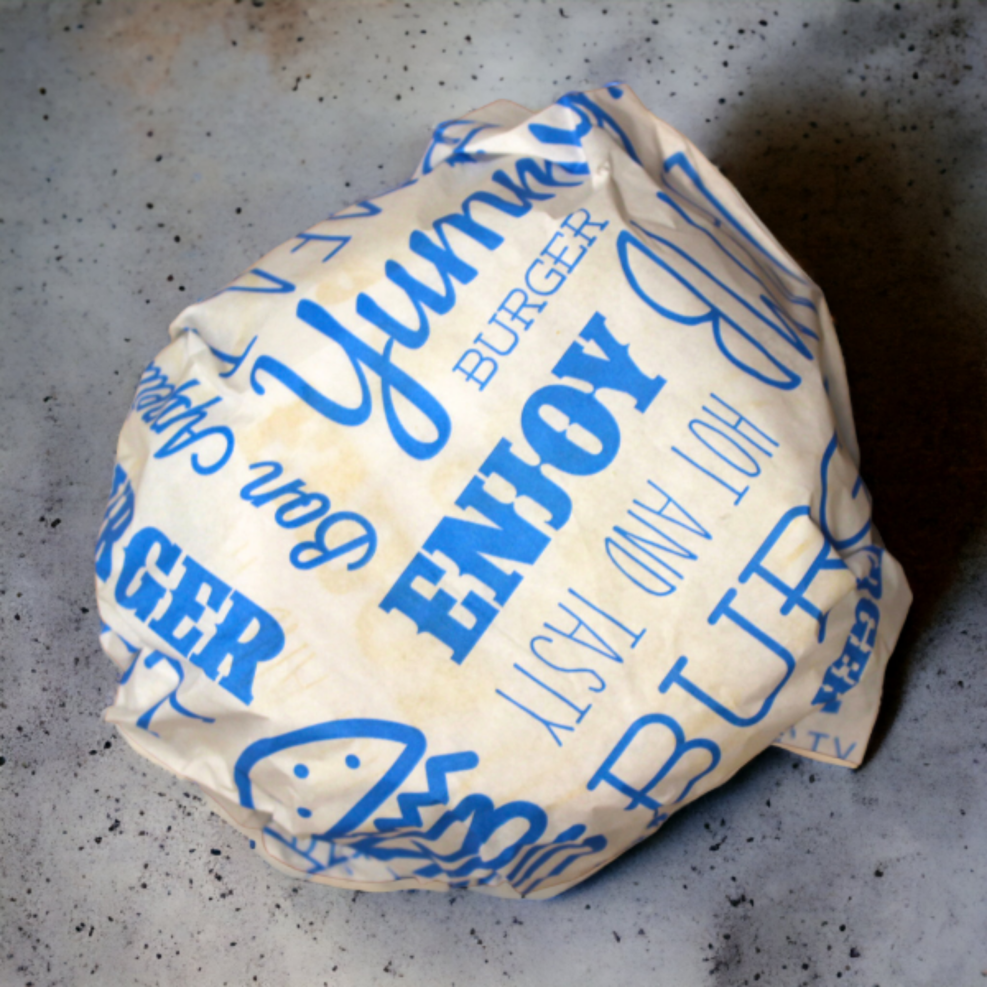 Picture of Blue Compostable Burger Wrap 25x33cm (1000)