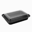 Picture of 16oz Onyx PP Microwavable & Reusable Black Base Clear Lid (6x25)
