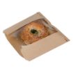 Picture of Medium Flat Kraft Compostable Windowed Bag 210x210mm (1000)