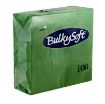 Picture of BulkySoft 40x40cm Green 2ply 4 Fold Dinner Napkin (20x100)