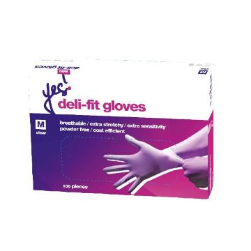 Picture of Deli fit glove PF Clear Medium (20 x 100's)