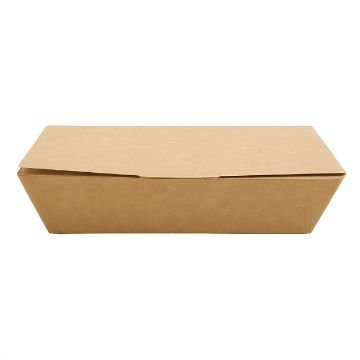 Picture of Large Kraft nested takeaway box - 224.5x95x60mm (6 x 50's)