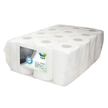 Picture of Logic8 320 sheet 2ply toilet rolls (12x4)