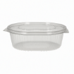 Picture of 750cc Oval hinged PET salad container (8x50)