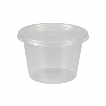 Picture of 4oz Clear microwavable container and lids-Standard(800)