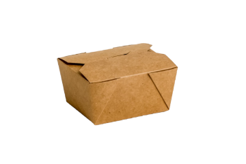 Picture of No.1 Kraft Biobox Containers (26oz) (109x88x65mm) (HxLxD) (9x50's)