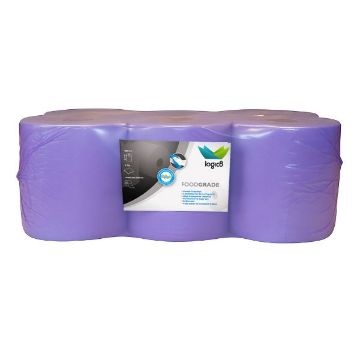 Picture of Logic8 400 Sheet Blue Centrefeed Roll (LT1)(6)