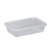 Picture of 500ml Clear microwavable container and lids-Standard(250)