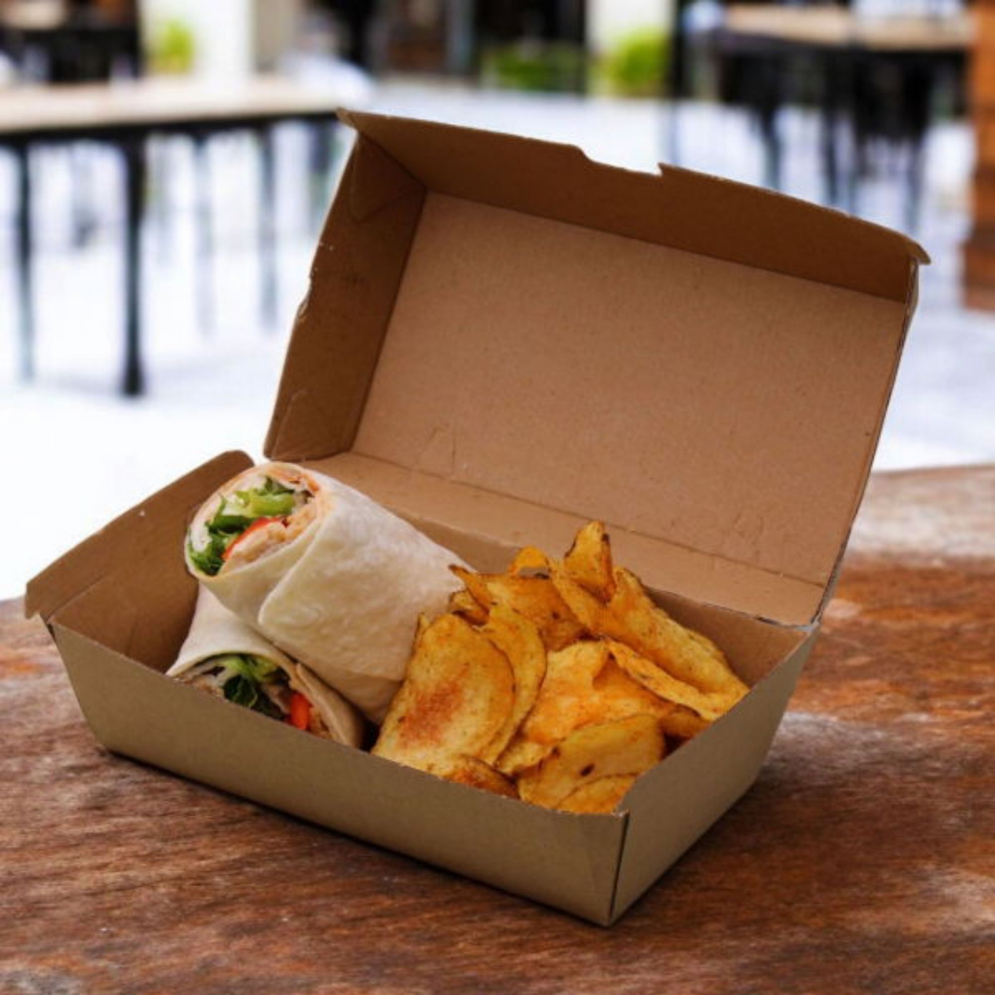 Picture of #9 Corrugated ClamShell 175x91x50mm (4x50's)