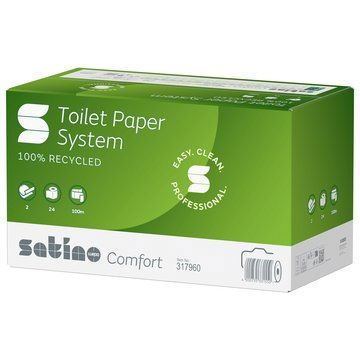 Picture of 2ply Satino HiCycle 100m Toilet Paper Roll Eco (JT3) (24)