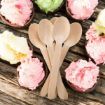 Picture of 160mm Greenspirit Wooden Dessert Spoon (10x100) - 140011
