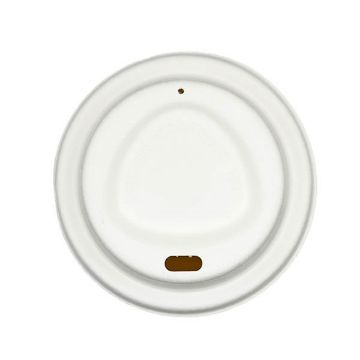 Picture of 90mm Greenspirit Bagasse Hot Cup Lids (12/16oz) (20x50)