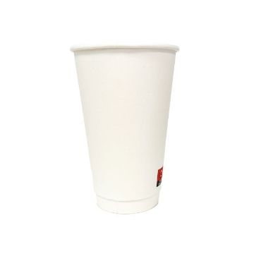 Picture of 16oz White Matt PE DW Hot Cups (20x25)