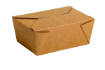 Picture of No.12 Kraft Biobox Containers (34oz) (1.5"x6"x4.75") (HxLxD) (6x40's)