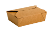 Picture of No.3 Kraft Biobox Containers (66oz) (2.5"x7.75"x5.5") (HxLxD) (4x50's)